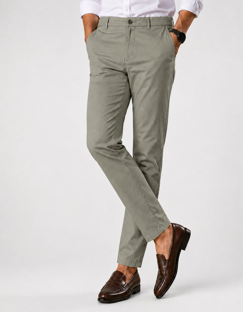 Regular Fit Olive Cotton Pant – Imported Stuff