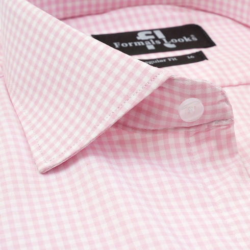 Premium Pink Check Formal Shirt