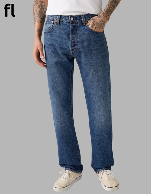 L-e-v-i’s (5.0.1) Straight Fit Blue Men's Jeans - Dark Wash