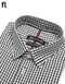 Black and White Check Formal Shirt Premium