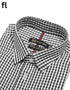 Black and White Check Formal Shirt Premium