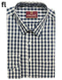 Blue and White FormalCheck Shirt Premium