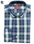 Blue Formal Check Shirt Premium