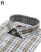 Brown and White Formal Check Shirt Premium