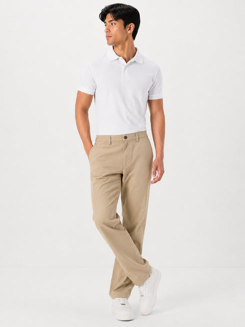 Straight Fit Khakhi Cotton Pant – Imported Stuff