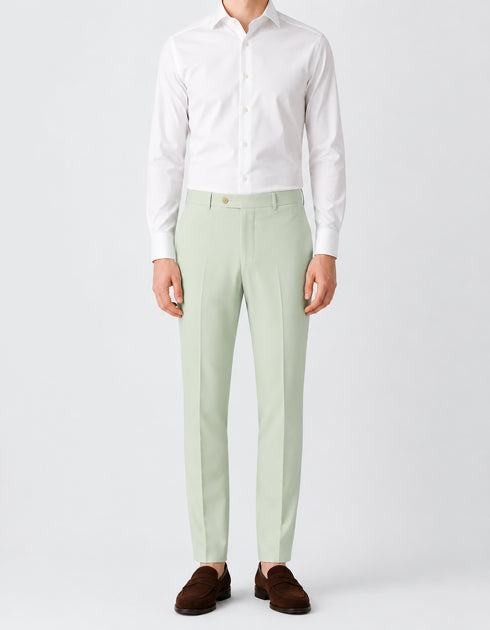 Pastel Green Dress Pant Tropical Premium Stuff