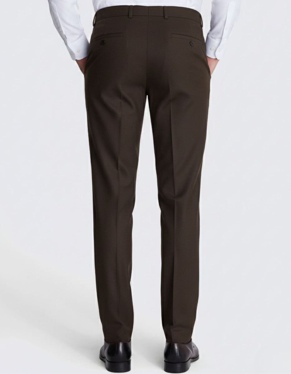 Dark Brown Dress Pant Tropical Premium Stuff – Formals Looks