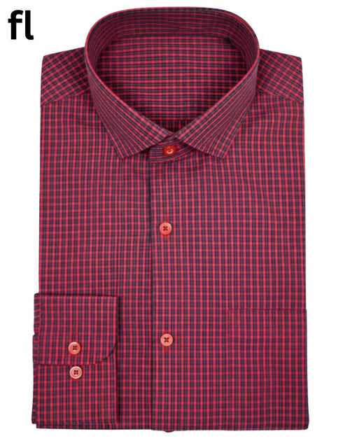 Red Check Formal Shirt Premium