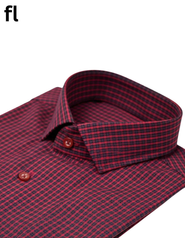 Red Check Formal Shirt Premium