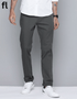 Dark Grey Cotton Pant Imported Stuff Smart Fit