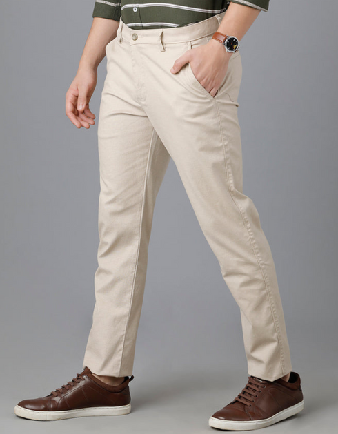 Fawn Cotton Pant Imported Stuff Smart Fit