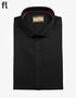 Black Formal Self Texture Shirt For Men's