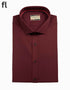 Maroon Formal Self Texture Shirt For Men's