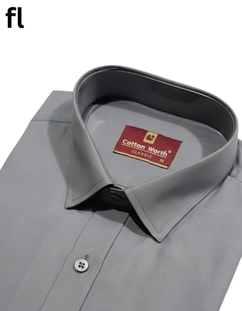 Dark Grey Formal Shirt Premium