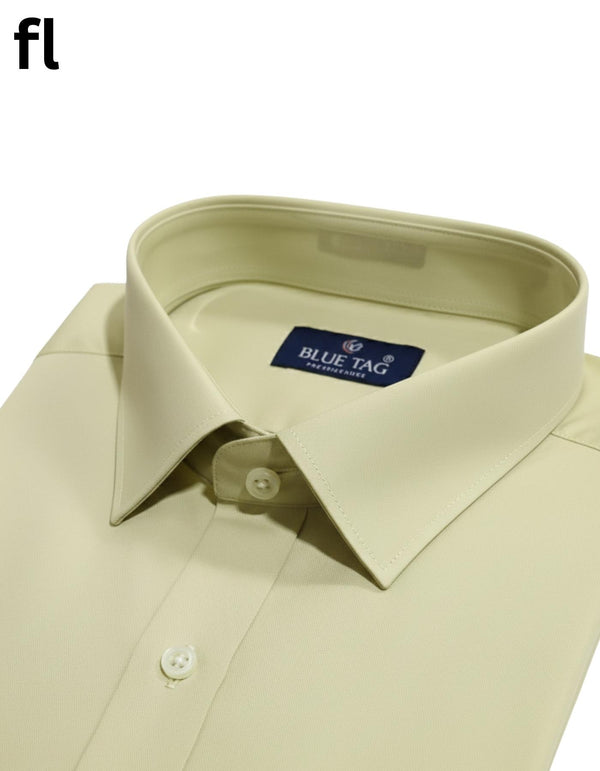 Grapes Green Formal Shirt Premium