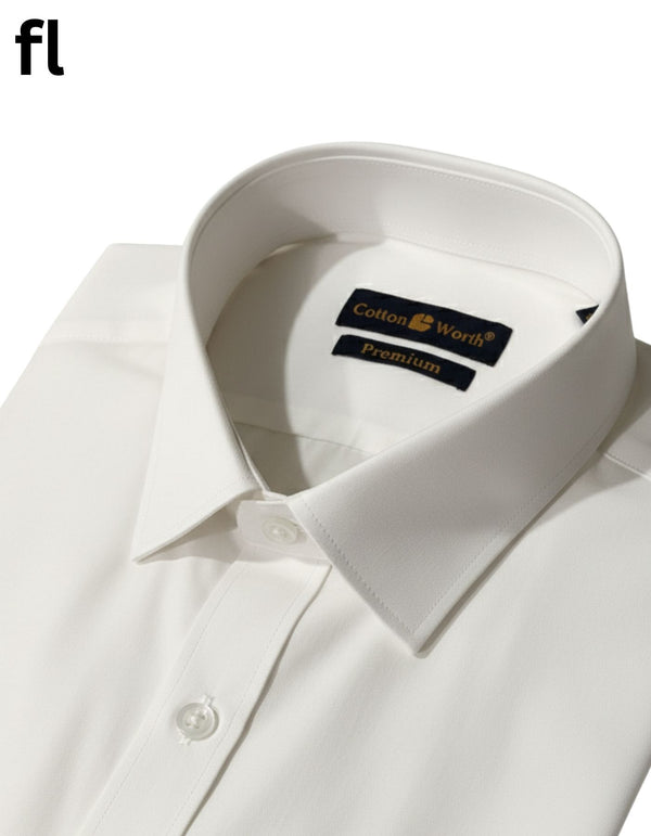 Off White Formal Shirt Premium