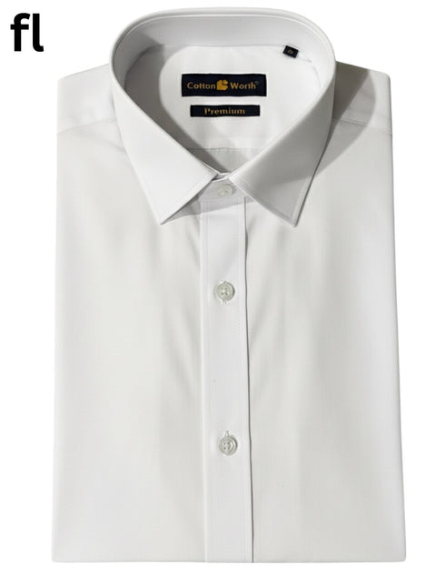 Pure White Premium Formal Shirt