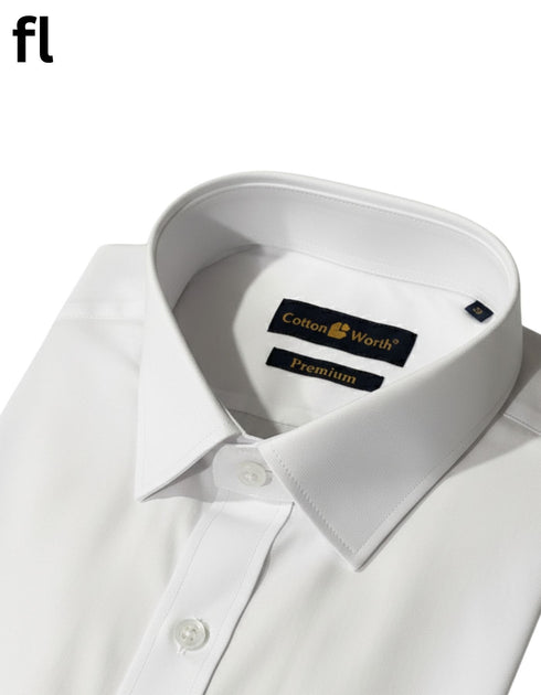 Pure White Premium Formal Shirt
