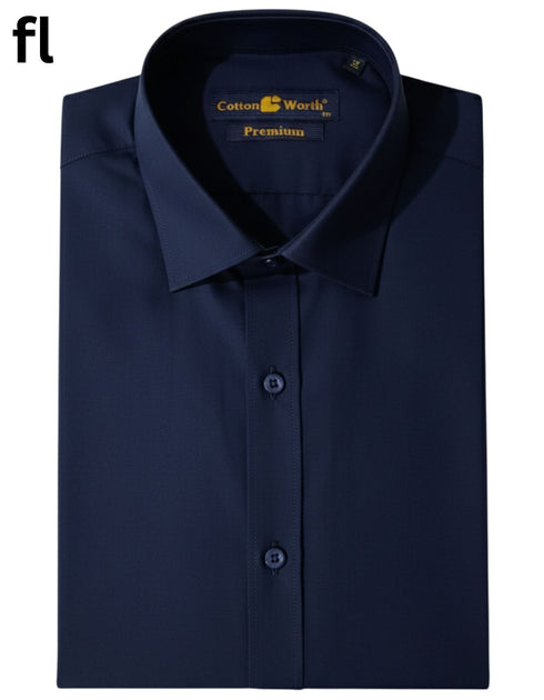 Navy Blue Formal Shirt Premium