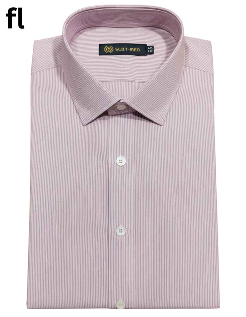 Pink Stripe Formal Shirt Premium