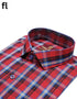 Red Formal Check Shirt Premium